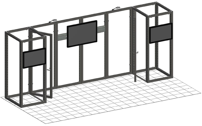modular booth drawing