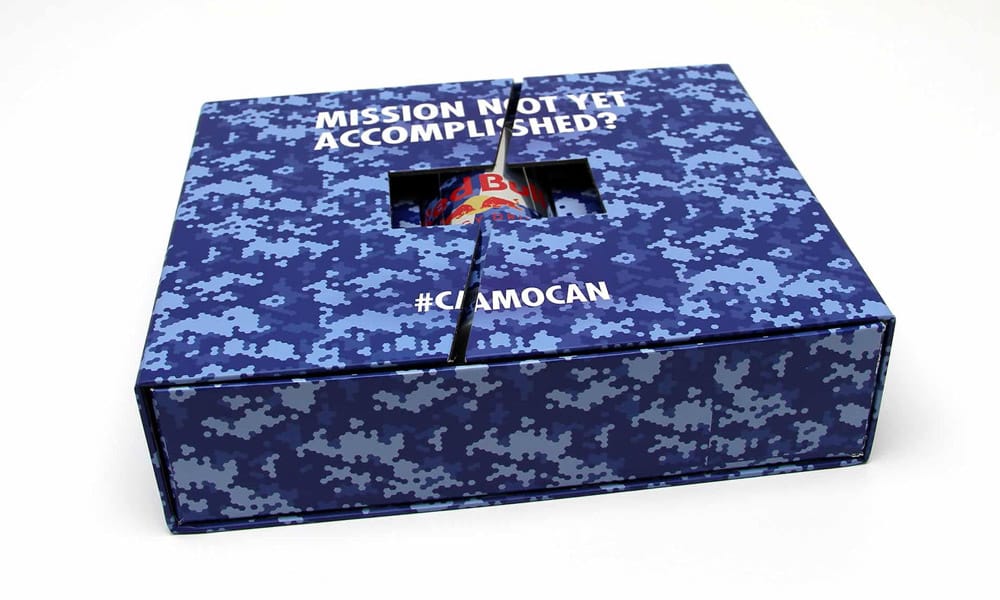 Blue Redbull Camo Box